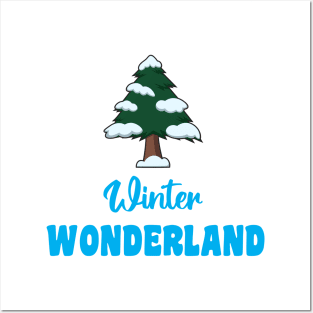 "Winter Wonderland" With Winter Tree Posters and Art